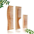 3 Neem Wooden Comb Set for Women & Men